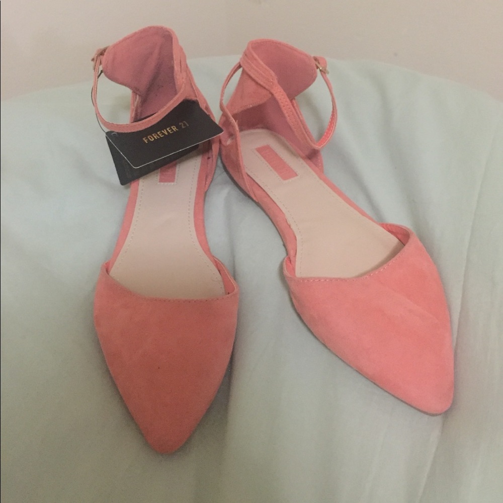 For ever 21 peach flats